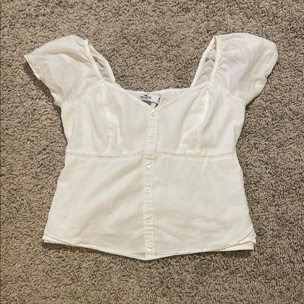 Hollister White Blouse